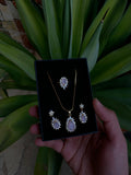 Pink Diamond necklace set